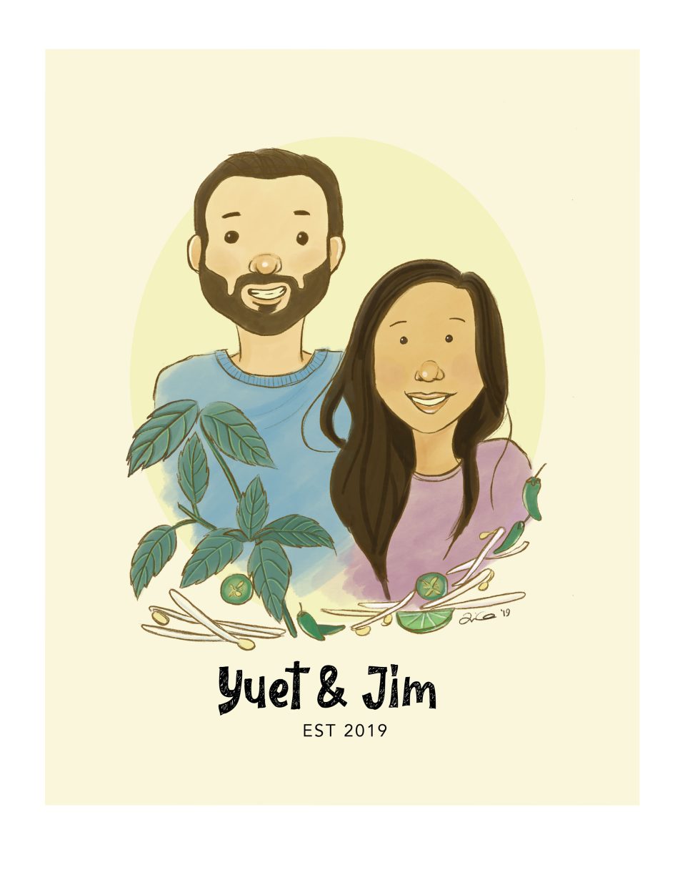 Pho-evah and evah wedding portrait by Lillian Lee
