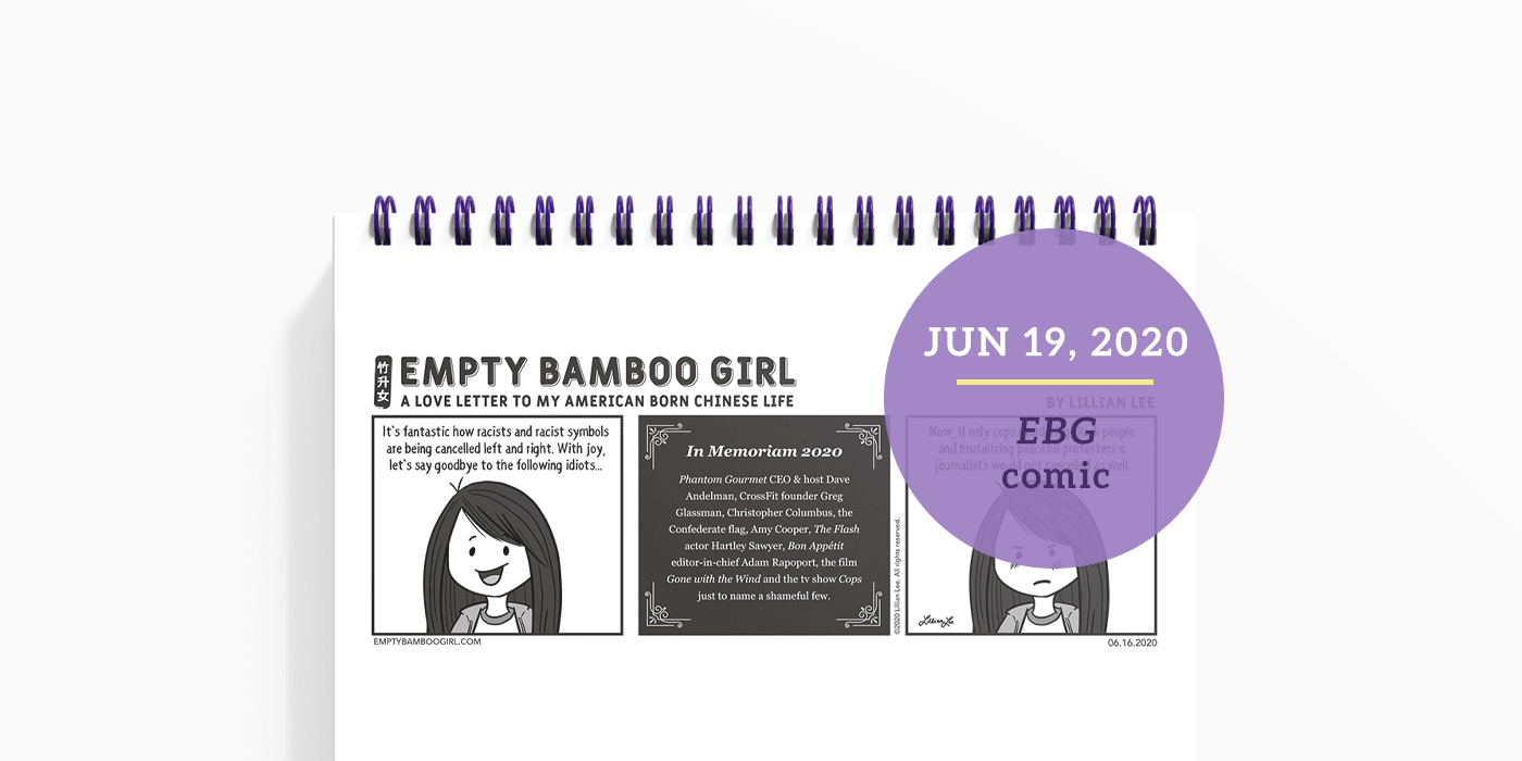 Empty Bamboo Girl Comic: Cancel Out Racism by Lillian Lee